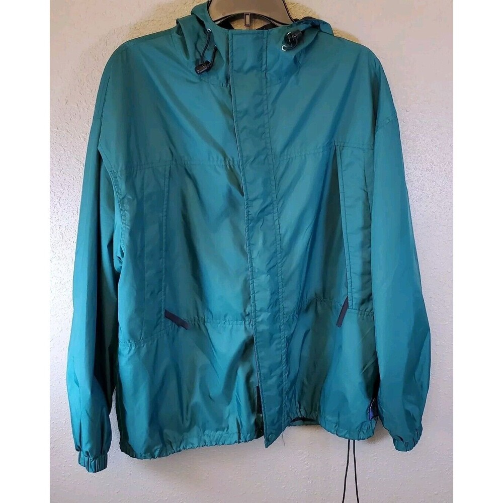 Woolrich Men's Hooded Windbreaker Rain Jacket Size L